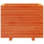 vidaXL Jardinière cire marron 60x60x49 5 cm bois de pin massif