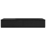 vidaXL Tiroirs de lit Chêne noir 90 x 36 5 x 16 5 cm Bois d'ingénierie