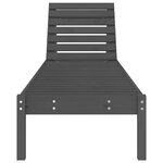 vidaXL Chaises longues lot de 2 gris 199 5x60x74 cm bois massif de pin