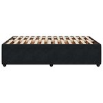 vidaXL Cadre de lit sans matelas noir 120x190 cm velours