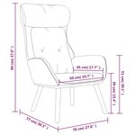 vidaXL Chaise de relaxation Marron Tissu et PVC