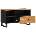 vidaXL Meuble TV 80x33x46 cm bois d'acacia solide et bois d'ingénierie