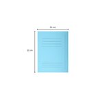 Paquet 50 Chemises Imprimées 3 Rabats Super 210 - 24x32cm - Bleu Clair - Exacompta