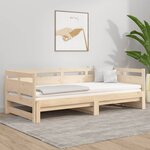 vidaXL Lit coulissant Bois de pin solide 2x(90x200) cm