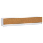 vidaXL Meuble TV Blanc 147 x 34 5 x 27 cm Bois d'ingénierie