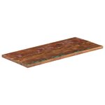 vidaXL Dessus de table 100x50x3 8cm rectangulaire bois massif récupéré