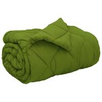 vidaXL Duvet d'hiver Vert 200 x 135 cm Microfibre