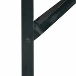 vidaXL Pied de Table à Bière 2 Pièces Noir 39 x 3 x 75 cm
