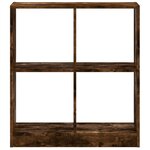 vidaXL Bibliothèque chêne fumé 68 5x32x75 cm bois d'ingénierie