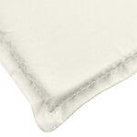vidaXL Coussins de chaise à dossier bas lot de 4 crème mélangé tissu
