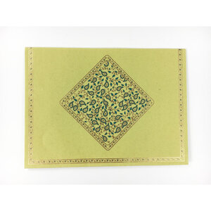 PAPERTREE TAJ Lot de 5 Enveloppes cadeau (A5) - Anis