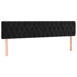 vidaXL Sommier à lattes de lit avec matelas Noir 180x200 cm Velours