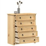 vidaXL Commode Corona 80x40x89 cm bois massif de pin