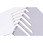 Lot de 2 Serre-livres Métal étroits 14 x 8 5 x 14 cm Argent MAUL