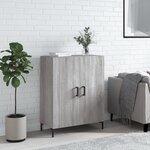 vidaXL Buffet sonoma gris 69 5x34x90 cm bois d'ingénierie