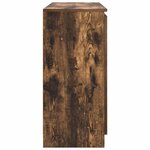 vidaXL Buffet avec tiroirs chêne fumé 100 5x35x76 cm bois d'ingénierie