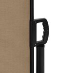 vidaXL Auvent latéral rétractable taupe 170x300 cm
