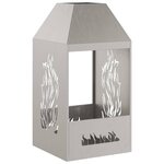 vidaXL Braise Marron 50 x 50 x 100 cm Acier