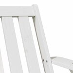 vidaXL Chaise de jardin adirondack blanc 75x77x77cm bois massif de pin