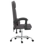 Fauteuil de massage inclinable de bureau informatique étude similicuir gris 02_0025404