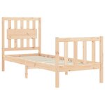 vidaXL Cadre de lit sans matelas bois de pin massif