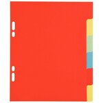 EXACOMPTA Intercalaires 6 positions en carte lustrée 3/10e format 17x22 cm 220 grammes