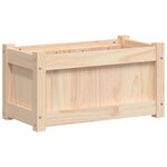 vidaXL Jardinières 2 Pièces bois de pin massif