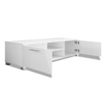 vidaXL Meuble TV Blanc brillant 120x40 5x35 cm