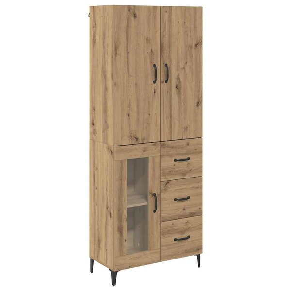 vidaXL Haut Armoire Montage mural Chêne artisanal 69 5 x 34 x 180 cm