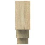 vidaXL Étagère murale chêne sonoma 159x18x66 cm bois d'ingénierie