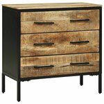 vidaXL Buffet Marron 70 x 35 x 70 cm Bois de manguier massif
