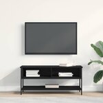 vidaXL Meuble TV Chêne noir 100 x 35 x 45 cm Bois d'ingénierie