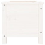 vidaXL Jardinière blanc 40x40x39 cm bois massif de pin