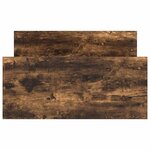 vidaXL Cadre de lit sans matelas chêne fumé 75x190cm bois d'ingénierie