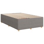 vidaXL Cadre de lit sans matelas taupe 120x200 cm tissu