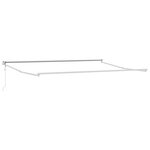 vidaXL Auvent rétractable anthracite et blanc 4 5x3 m tissu/aluminium