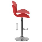 vidaXL Tabourets de bar lot de 2 rouge bordeaux velours