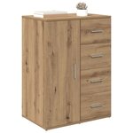 vidaXL Buffet Chêne artisanal 59 x 39 x 80 cm Bois d'ingénierie