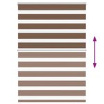 vidaXL Store zèbre marron 110x150cm largeur du tissu 105 9cm polyester