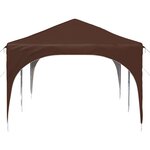vidaXL Tente de fête pop-up 575 x 288 x 245 cm Marron Tissu Oxford