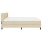 vidaXL Lit boxspring avec matelas avec matelas Crème 180 x 200 cm