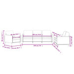 vidaXL Ensemble de canapés 3 Pièces gris clair velours
