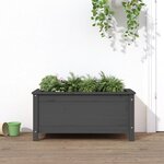 vidaXL Jardinière gris 82 5x40x39 cm bois massif de pin