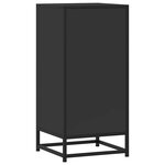 vidaXL Buffet noir 35 5x35x76 cm bois d'ingénierie et métal