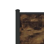 vidaXL Cadre de lit en métal sans matelas chêne fumé 90x190 cm