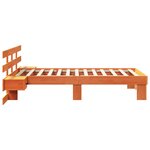 vidaXL Cadre de lit Marron cire 80 x 200 cm Bois massif en pin