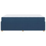 vidaXL Cadre de lit avec matelas avec matelas Bleu 120 x 190 cm tissu