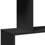 vidaXL Étagère séparatrice de pièce à 4 niveaux noir 70x24x129 cm