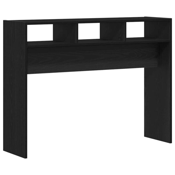 vidaXL Table console Chêne noir 105 x 30 x 80 cm Bois d'ingénierie