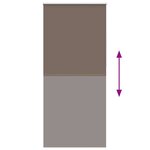 vidaXL Store enrouleur occultant 120 x 230 cm marron
